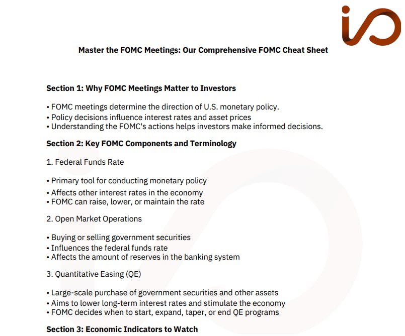 FOMC cheat sheet