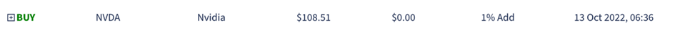 I/O Fund Buy Notification