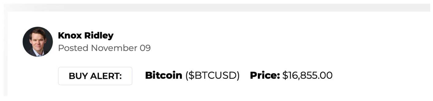 bitcoin real time trade alert