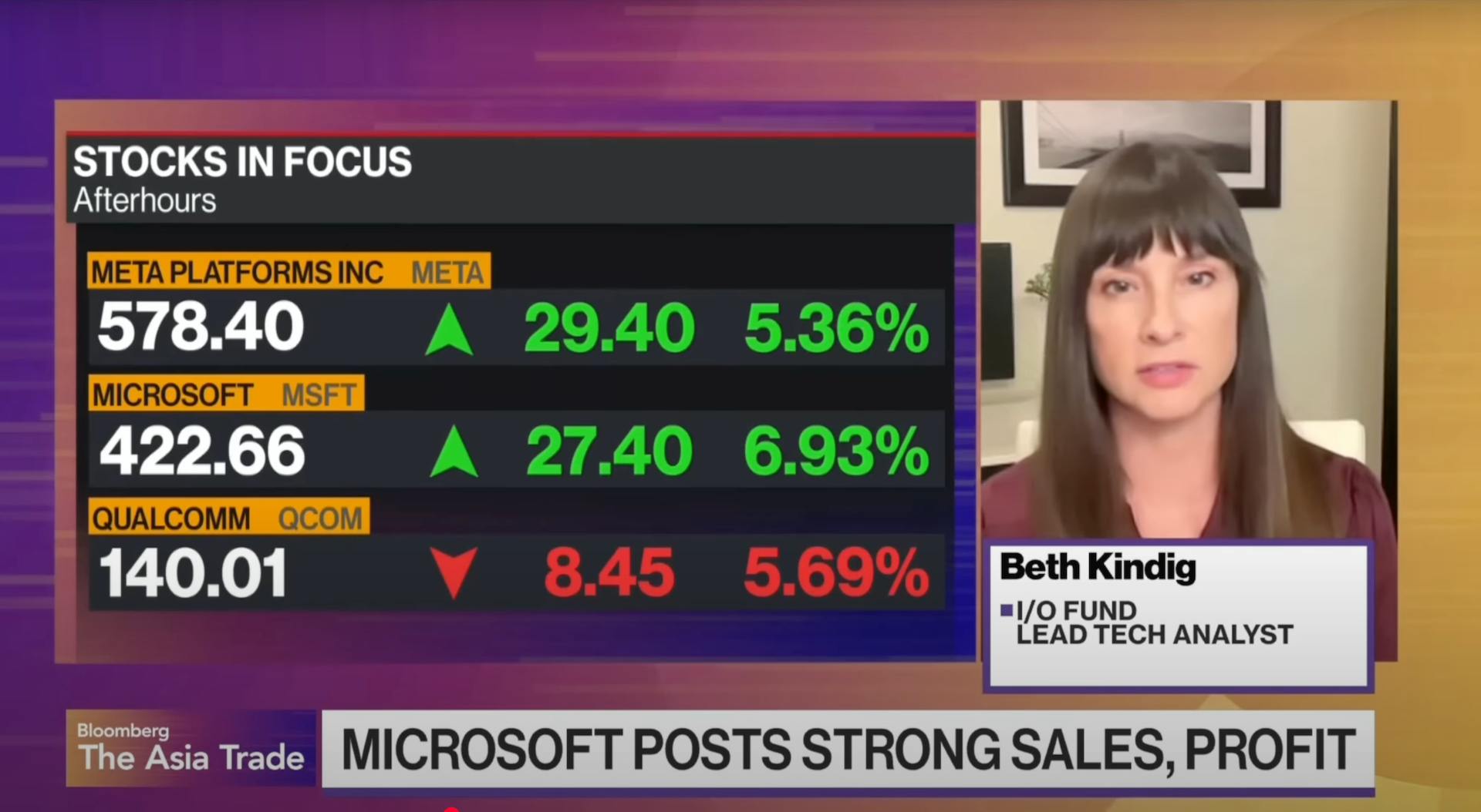 Meta & Microsoft Earnings Beat: Beth Kindig Breaks Down Q1 2025 Results | I/O Fund on Bloomberg